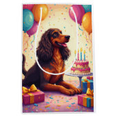 Afghaanse windhond verjaardagsfeest medium cadeauzakje (Voorkant)