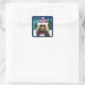 Afghaanse windhond vierkante sticker (Tas)