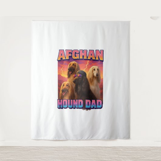 Afghaanse windhond wandkleed (Voorkant)