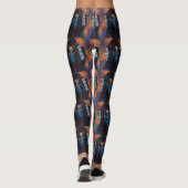 Afghaanse windhond Zuidwesterse Kunst Leggings (Achterkant)