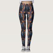 Afghaanse windhond Zuidwesterse Kunst Leggings (Voorkant)