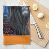 Afghaanse windhond  Zuidwesterse  Kunst   Theedoek (Quarter Fold)