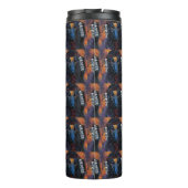 Afghaanse windhond  Zuidwesterse  Kunst Thermosbeker (Achterkant)