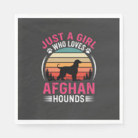 Afghaanse windhonden Retro zonsondergang hondenlie