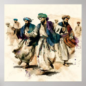 Afghan Athan Dance Poster (Voorkant)