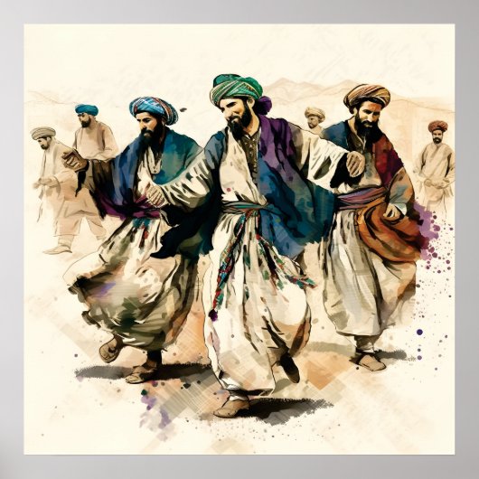 Afghan Athan Dance Poster (Voorkant)