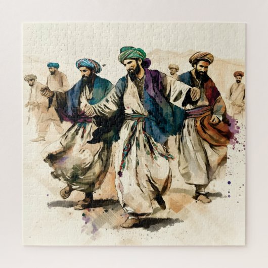 Afghan Athan Dance Puzzle Legpuzzel (Verticaal)