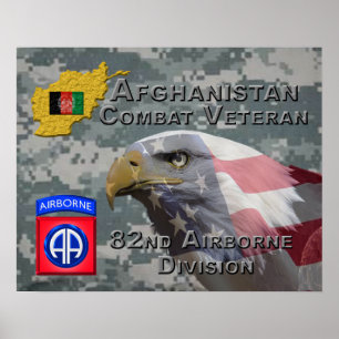 "Afghan Combat Veteran" - 82nd Airborne Division Poster