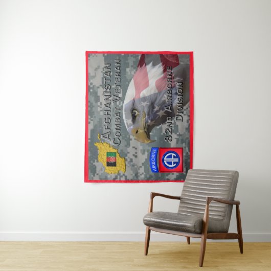 "Afghan Combat Veteran" - 82nd Airborne Division Wandkleed (In situ)