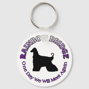 AFGHAN DOG RAINBOW BRIDGE SYMPATHY SLEUTELHANGER