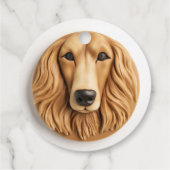 Afghan Hound 3D Geïnspireerd Bedankjes Labels (Achterkant)