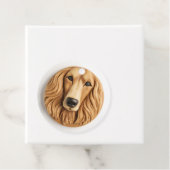 Afghan Hound 3D Geïnspireerd Bedankjes Labels (In situ)