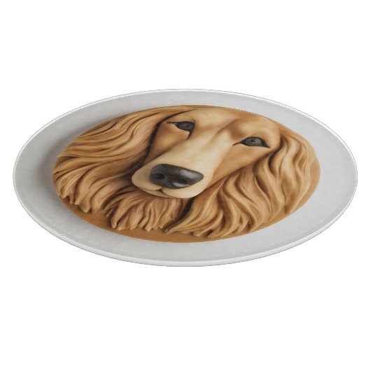 Afghan Hound 3D geïnspireerd Snijplank (Hoek)