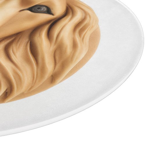 Afghan Hound 3D geïnspireerd Snijplank (Hoek)