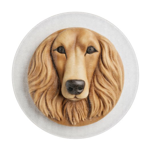 Afghan Hound 3D geïnspireerd Snijplank (Voorkant)