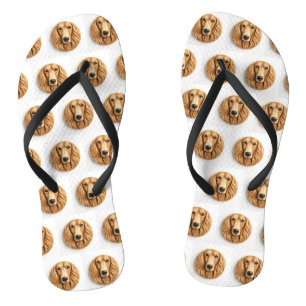 Afghan Hound 3D geïnspireerd Teenslippers