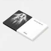 Afghan Hound Abstract Art Dog Naam Post-it® Notes (Schuin)