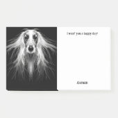 Afghan Hound Abstract Art Dog Naam Post-it® Notes (Voorkant)
