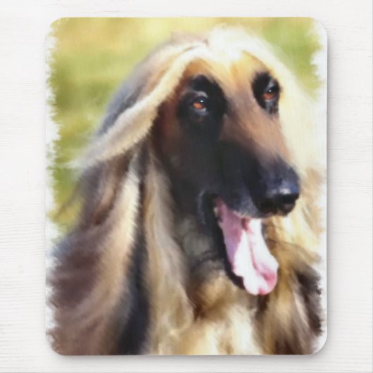 Afghan Hound Art Gifts Muismat (Voorkant)