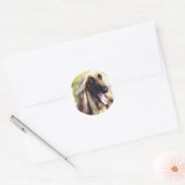 Afghan Hound Art Gifts Ronde Sticker (Envelop)