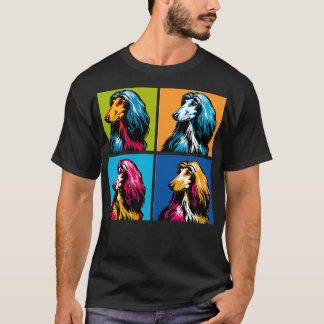 Afghan Hound Art Hondenliefhebbers T-shirt