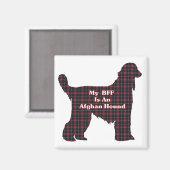 AFGHAN HOUND BFF MAGNEET (Voorkant / Achterkant)