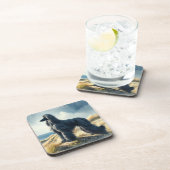 Afghan Hound Bier Onderzetter (Rechterzijde)