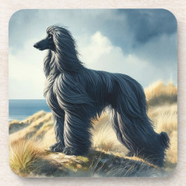 Afghan Hound Bier Onderzetter