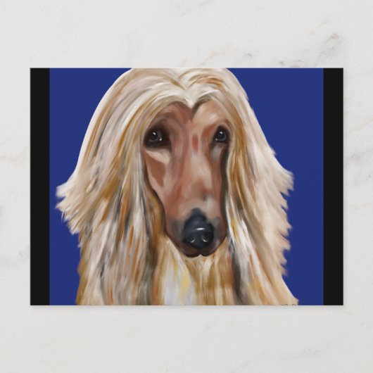 AFGHAN HOUND BRIEFKAART (Voorkant)