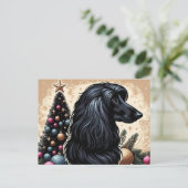 Afghan Hound Briefkaart (Staand voorkant)
