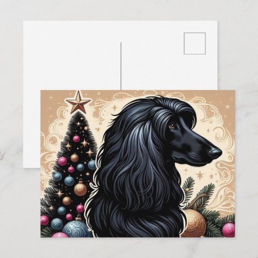 Afghan Hound Briefkaart (Voorkant / Achterkant)