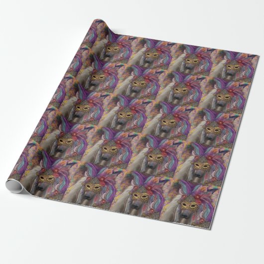 AFGHAN HOUND CADEAUPAPIER (Uitgerold)
