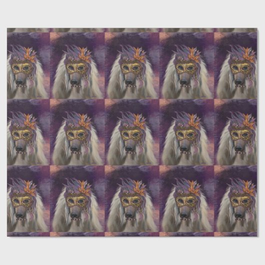 AFGHAN HOUND CADEAUPAPIER (Vlak)