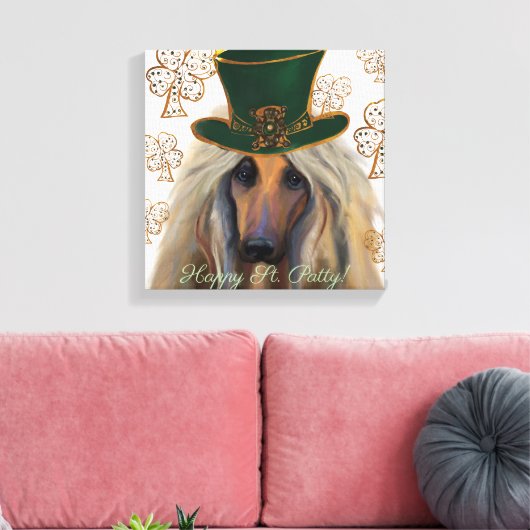 AFGHAN HOUND CANVAS AFDRUK (Insitu (Woonkamer))