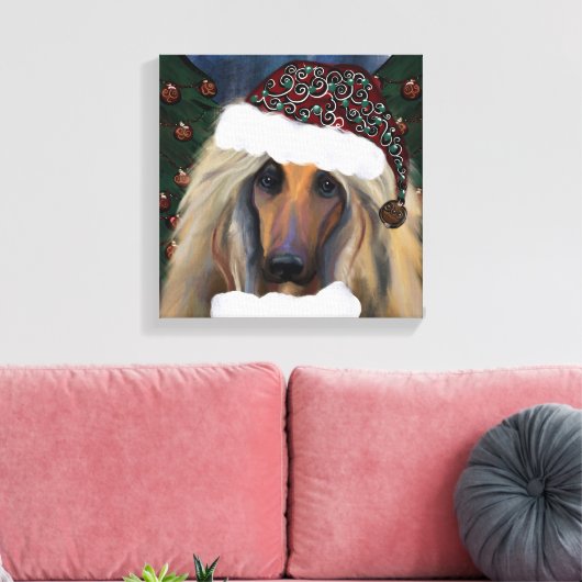 AFGHAN HOUND CANVAS AFDRUK (Insitu (Woonkamer))