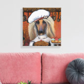 AFGHAN HOUND CANVAS AFDRUK (Insitu (Woonkamer))