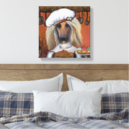 AFGHAN HOUND CANVAS AFDRUK