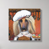 AFGHAN HOUND CANVAS AFDRUK (Voorkant)