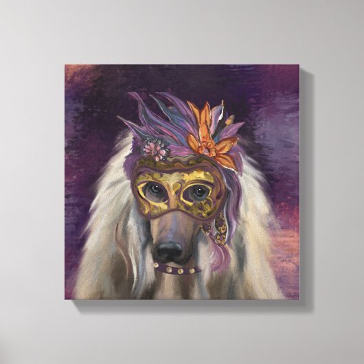 AFGHAN HOUND CANVAS AFDRUK (Voorkant)