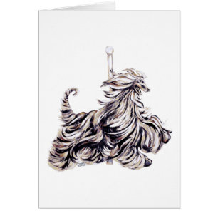 Afghan Hound Carousel Moving
