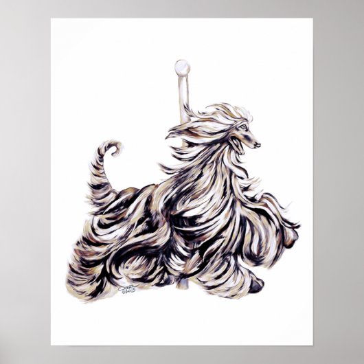 Afghan Hound Carousel Moving Poster (Voorkant)