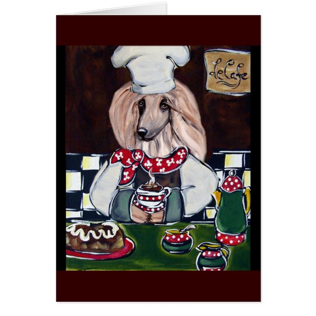 Afghan Hound Chef (Voorkant)