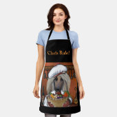 Afghan Hound Chef Schort (Gedragen)