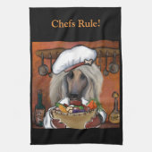 Afghan Hound Chef Theedoek (Verticaal)