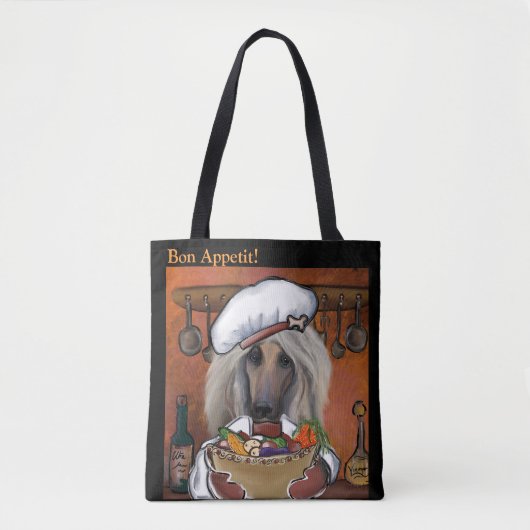 Afghan Hound Chef Tote Bag (Voorkant)