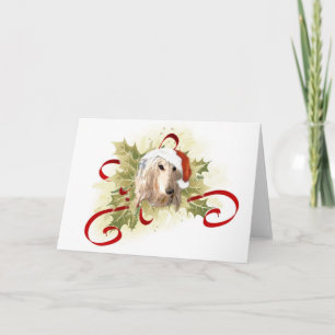 Afghan Hound Christmas Cards Feestdagen Kaart