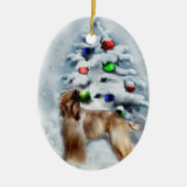 Afghan Hound Christmas Gifts Ornament (Voorkant)