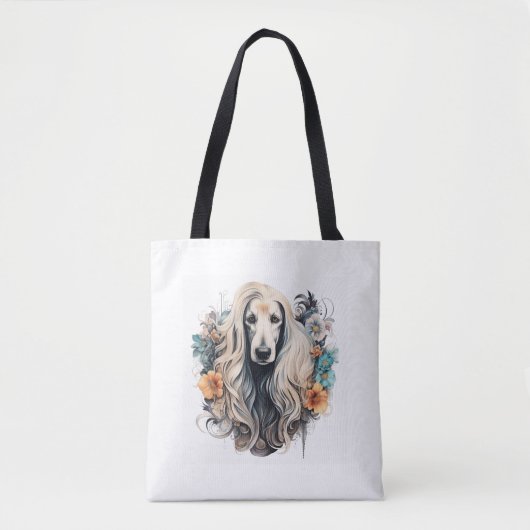 Afghan Hound Classic T-shirt Tote Bag (Voorkant)