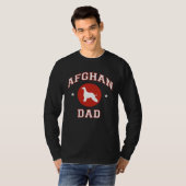 Afghan Hound Dad T-shirt (Voorkant volledig)