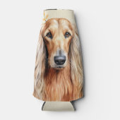 Afghan Hound Dog and Peach Lilies Flesjeskoeler (Voorkant)